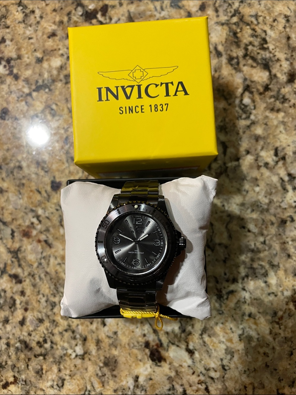 Invicta Specialty Men's Black Stainless Steel Watch